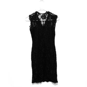 ⭐️Charlotte Russe Black lace formfitting dress